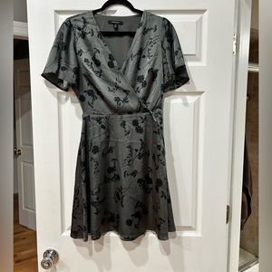 41 Hawthorn black short sleeve silky Extra Small dress NEW
